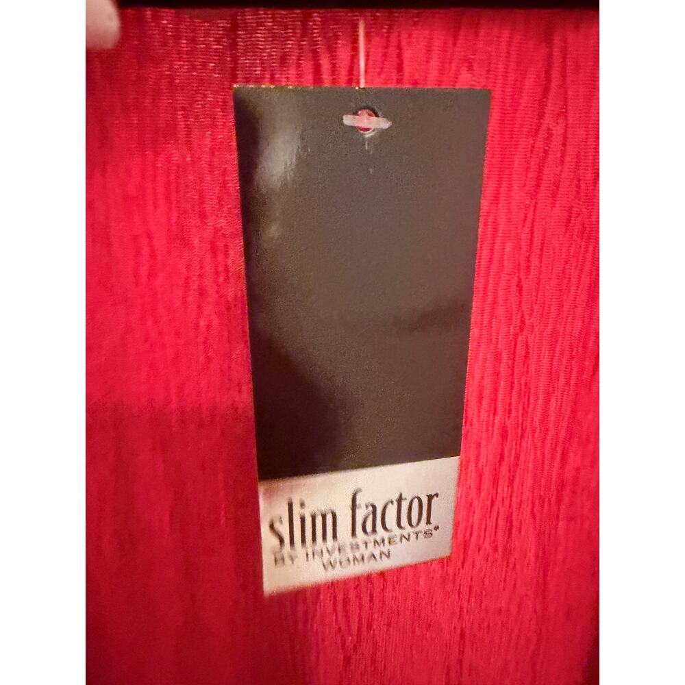 Slim Factor Red Velvet Cardigan Size 2X New With Tag - Picture 4 of 4